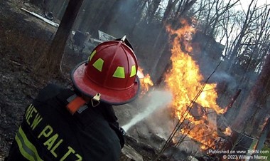 Brush/Shed fire in New Paltz