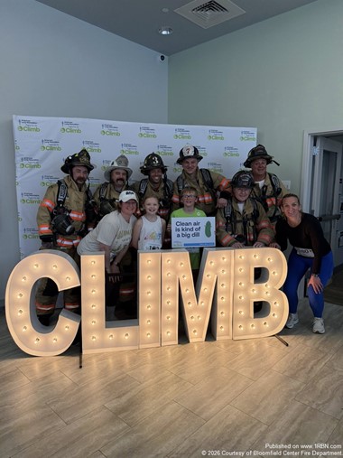 Bloomfield Fire Raises Over $3,700 at Stair Climb Event