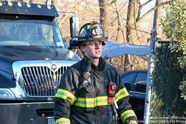 Mastic Firefighters Operate at a recent Scene