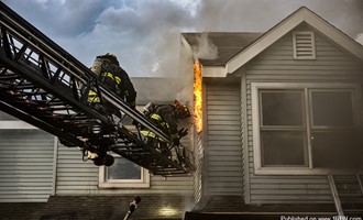 Clinton Heights Firefighters Make An Aggressive Knockdown On A Townhouse Fire