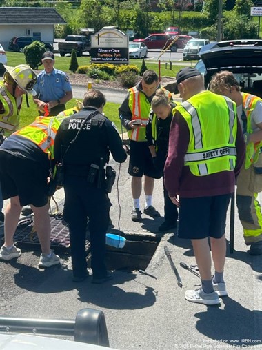 Firefighters Rescue Ducklings from Storm Drain