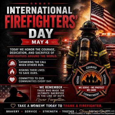 Wilcox Fire Department Marks International Firefighters’ Day
