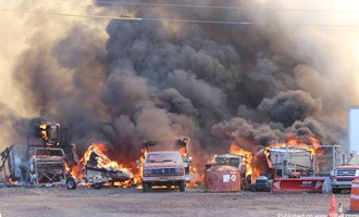 4 Alarmer hits Waterford Twp. Salvage and Mulch yard
