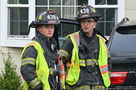 Mastic Firefighter at a Recent MVA