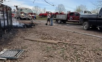 Hustontown Crews Stop Brush Fire Spread
