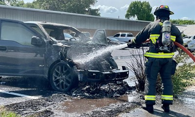 OFR Responds to Second Vehicle Fire of the Day