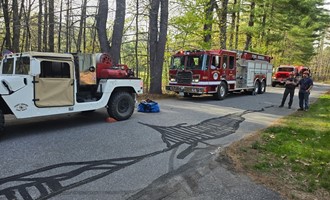 Wind-Driven Brush Fire Contained After Multi-Agency Response in Amherst