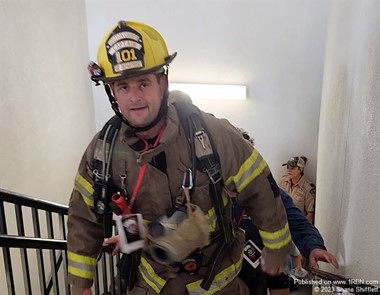 Capt Ralphs at the 2023 Stair Climb 