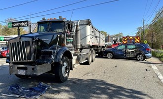 Only Minor Injuries in Tractor-Trailer Vs. Car Crash in Whitman