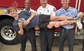 Seminole County Fire & Sanford Fire honor Lake Mary High Schoolstudent as Honorary Firefighter