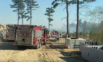 Mutual Aid Crews Battle Large Brush Fire Amid Dry Conditions