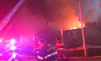5 Alarm Fire Strikes the Old Kuhn Building in Meriden