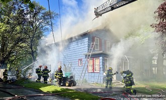 Camper fire spreads to house and garage in Caledonia
