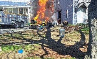Multiple Departments Assist at Augusta Fire Scene
