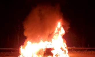 Norwich Responds to Vehicle Fire on Route 395