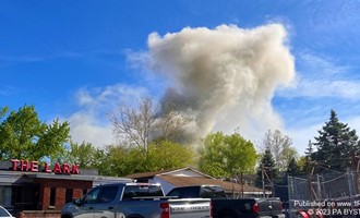 Brush fire starts massive 2nd alarm junkyard fire in Larksville,PA