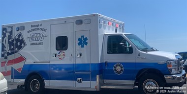 Wildwood Crest EMS responds to Cape May for a vehicle into a building
