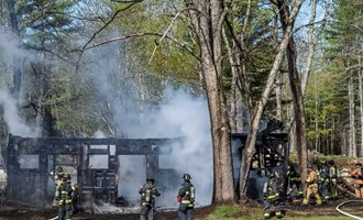 Engine 2 Assists at Second Alarm Building Fire in Amherst