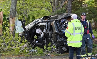 Car Vs. Tree with Ejection in Falmouth