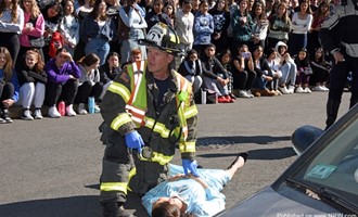 Waltham High Puts On Mock Crash Before Senior Prom