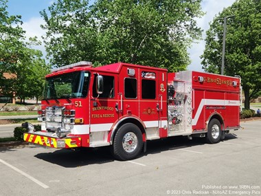 Brentwood Places Two Pierce Engines Into Service