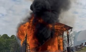 Quick Knockdown at Shed Fire Prevents Spread to Nearby Structures