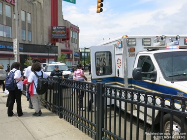 Union City EMTs at three-car MVA
