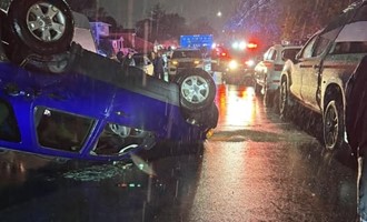 South Farmingdale Crews Responded to Overturned Vehicle