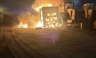 OFD Crews Battled Fully Involved Tractor Trailer Fire