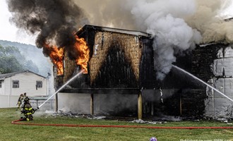 2nd Alarm Fire Destroys Two Buildings in Luzerne County