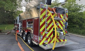 West Mead Crews Quickly Contain Outside Fire