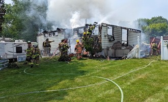 Structure Fire Destroys Home on Creek Run Road in Newburgh