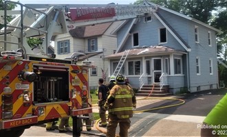 Attic fire in Rutherford quickly knocked