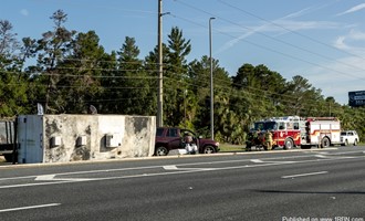Overturned Trailer