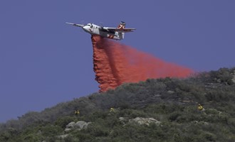 Brush fire Burns 49.6 Acres in North San Diego County.