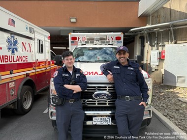 Paramedics Al Hammami, Kirby Recognized for Bravery During Fire