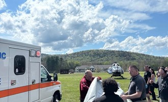 Vernon Crews Respond to Trampoline Injury with Air Medical Transport