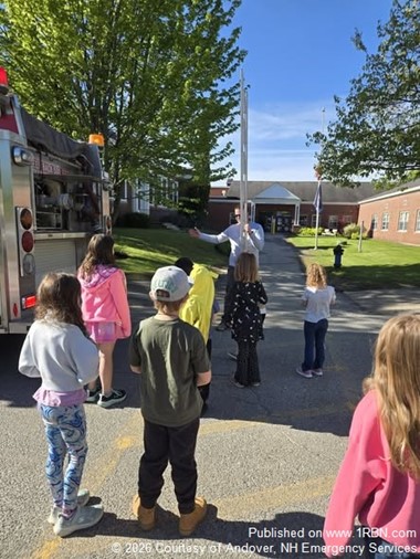 Students Explore Fire, EMS, and Police Equipment During Community Event