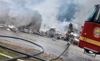 Explosions Reported as Crews Battle Union Township Garage Fire