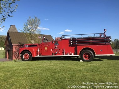 Tivoli Fire Department Showcased Historic 1957 Maxim