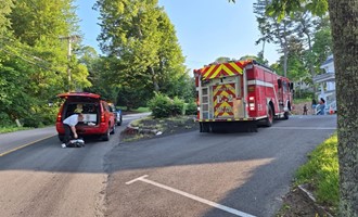 Kingston Firefighters respond to smoke in a building