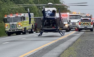 State Police Investigate Rollover Crash on the NYS Thruway in Orange County