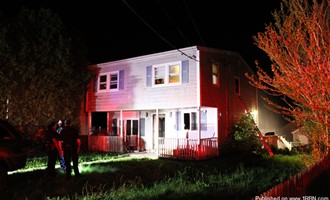 Two Rescued Over Ground Ladders