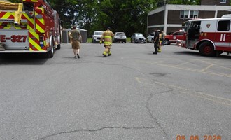 Small fire in rear