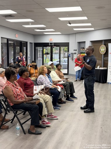 MDFR Delivers Fire Safety Prevention Presentation in North Miami