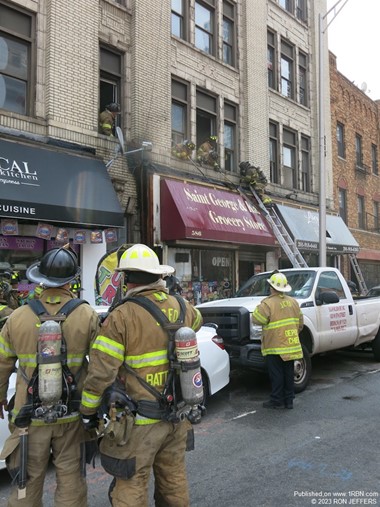 Fire in Jersey City Five Corners
