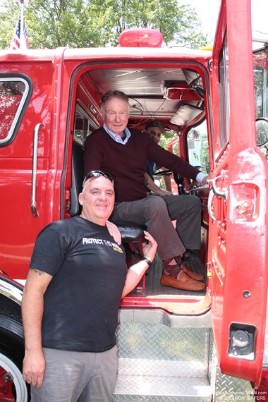 Retired Hackensack D.C. Pete Danzo at FDNY D.C. Vincent Dunn