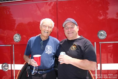 Retired FDNY Firefighter Bill Hamilton & step-son, retired North Hudson Deputy Chief and author Anth