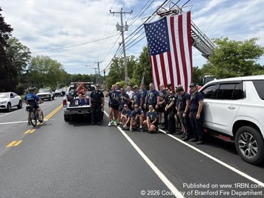 Branford Firefighters Support Special Olympics Torch Run