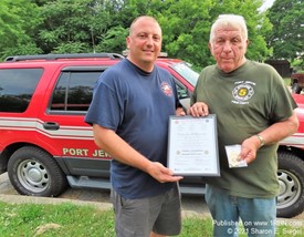 Port Jervis Half-Century-Plus Firefighter Honored with Newly Created Title